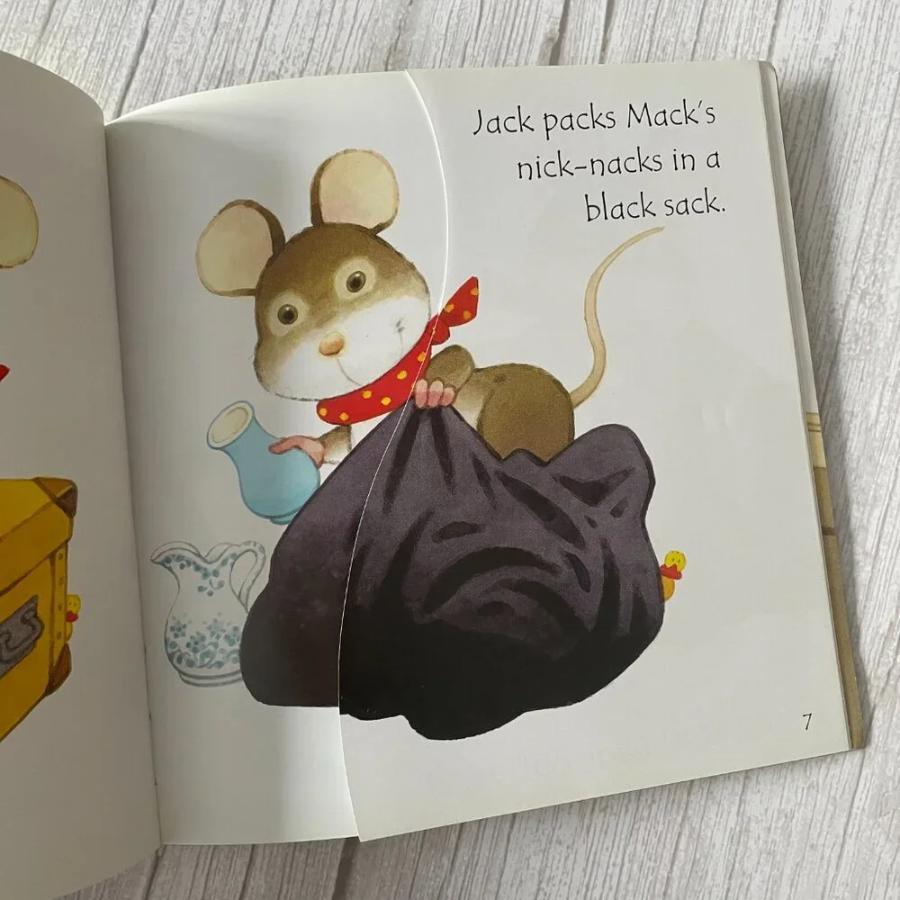 🍋 4/$20 Mouse Moves House Usborne Phonics Reader | Kids Books Childrens Books - Picture 5 of 7